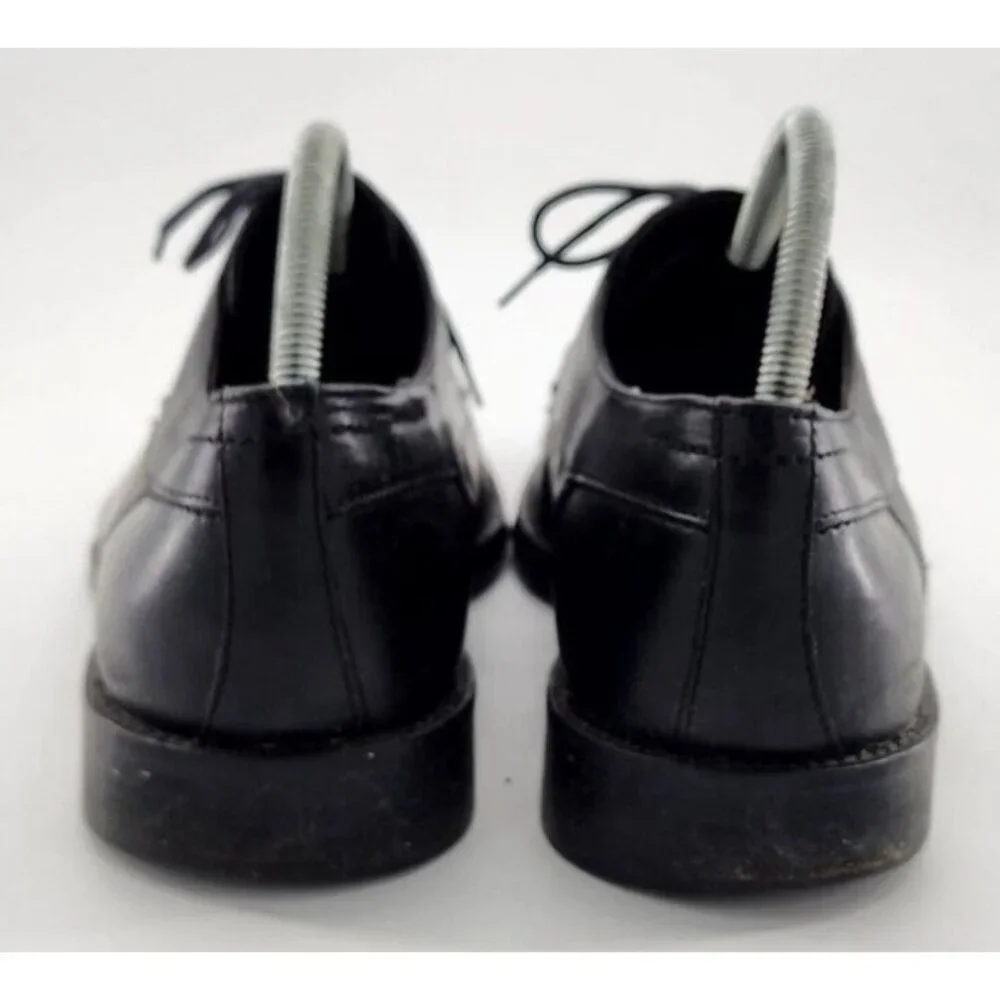 Johnston‎ & Murphy Melton Black Leather Cap Toe Derby Dress Shoes Men's Size 11M